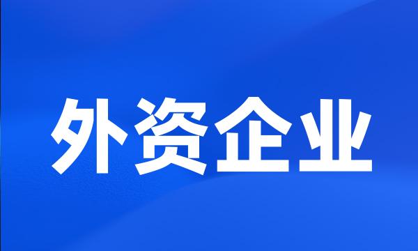 外资企业