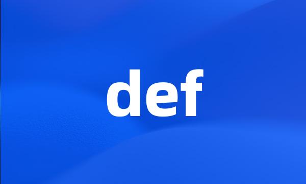 def