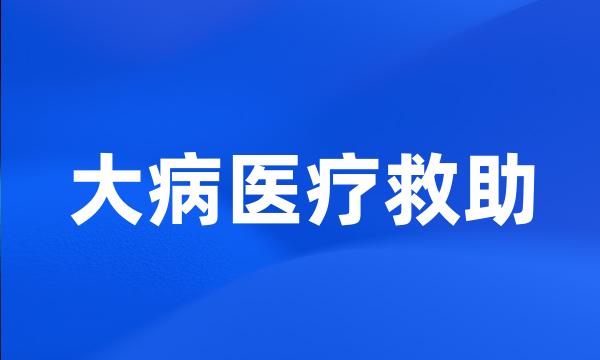 大病医疗救助