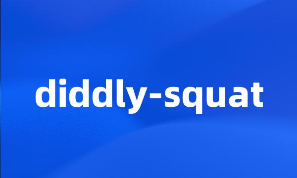 diddly-squat