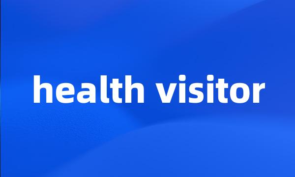 health visitor