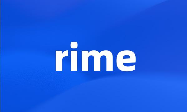 rime