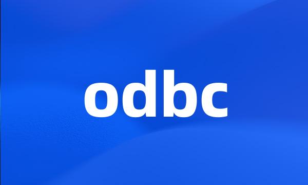 odbc