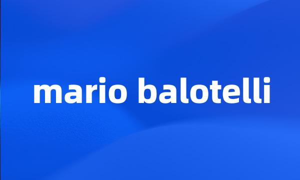 mario balotelli