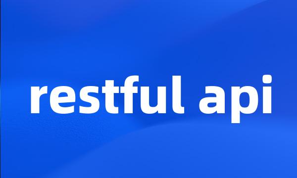 restful api