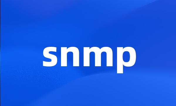 snmp