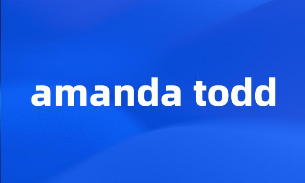 amanda todd