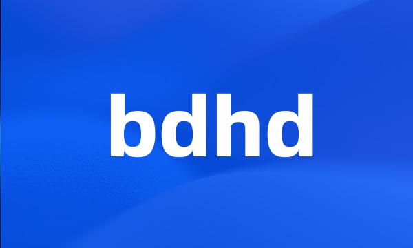 bdhd