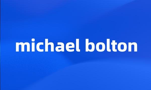 michael bolton