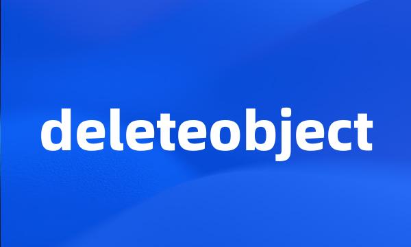 deleteobject