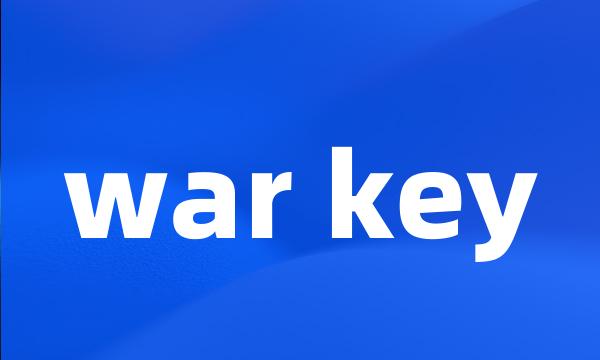 war key