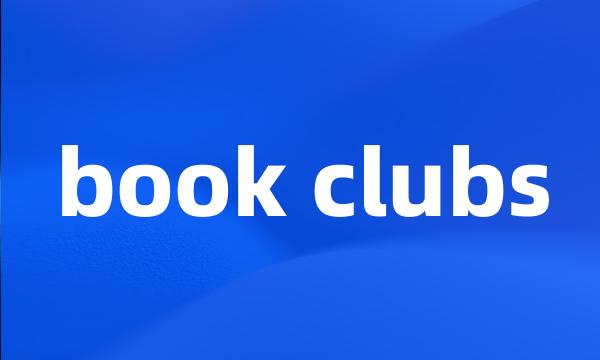 book clubs