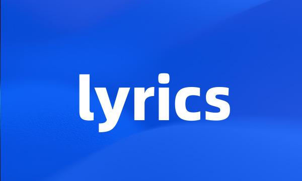 lyrics