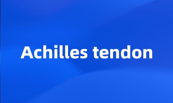 Achilles tendon