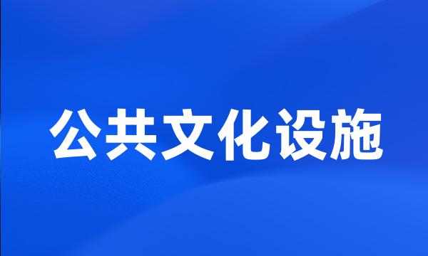 公共文化设施