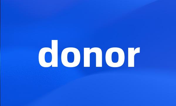 donor