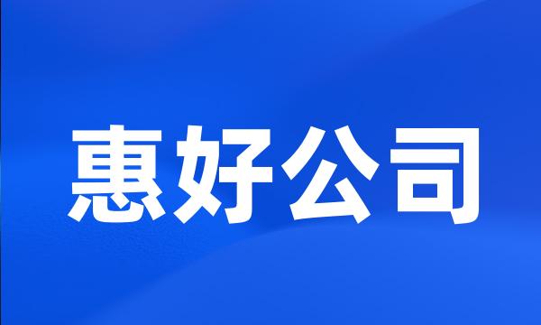 惠好公司