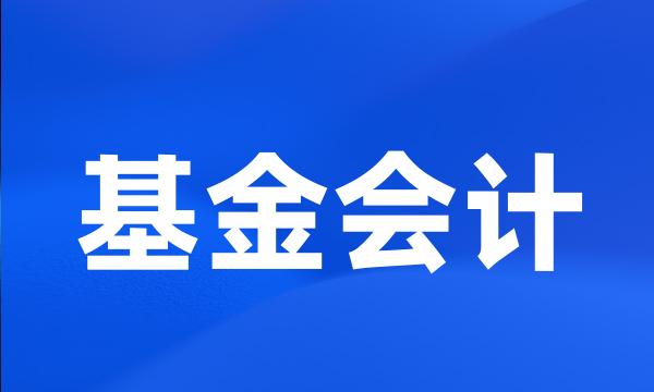 基金会计