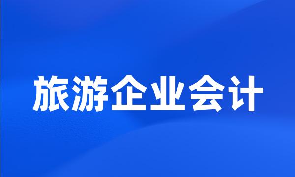 旅游企业会计