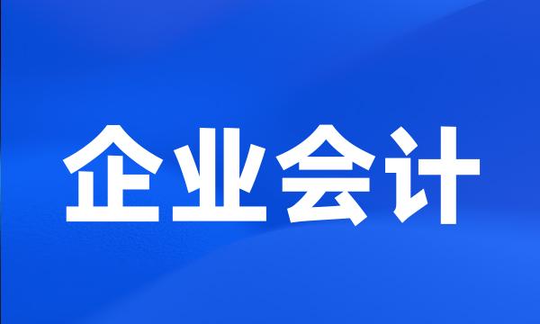 企业会计