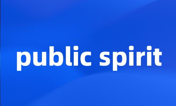 public spirit