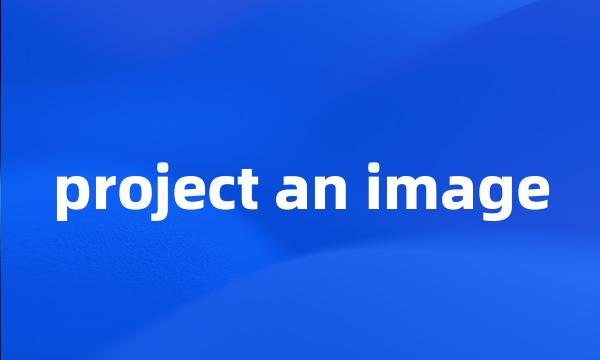 project an image