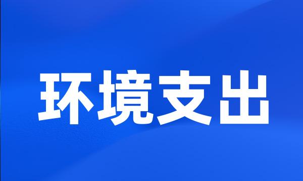 环境支出