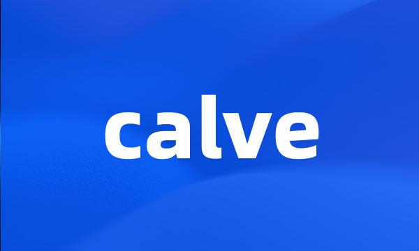 calve