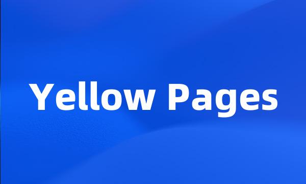 Yellow Pages