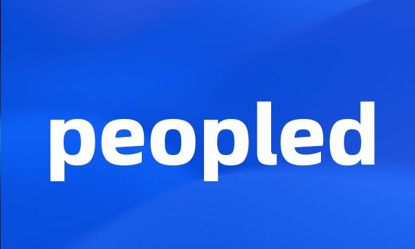 peopled