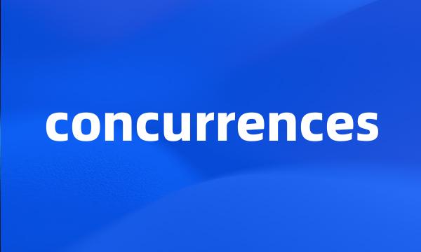 concurrences