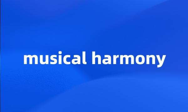 musical harmony