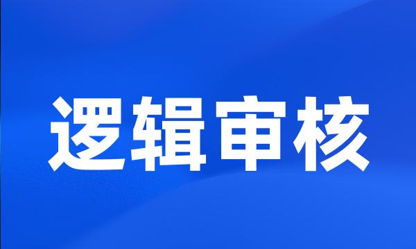 逻辑审核