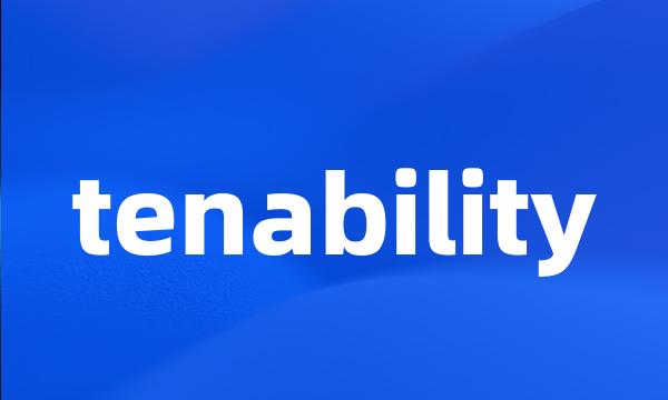 tenability