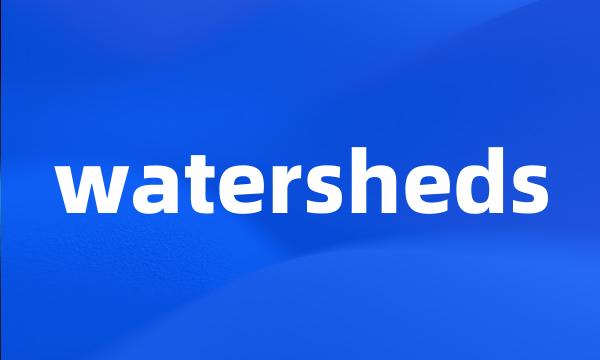 watersheds