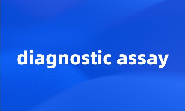 diagnostic assay