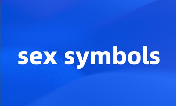 sex symbols