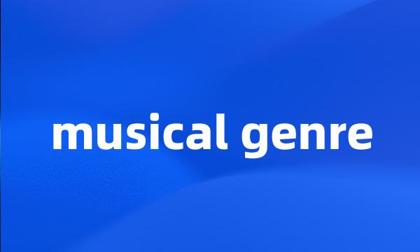 musical genre