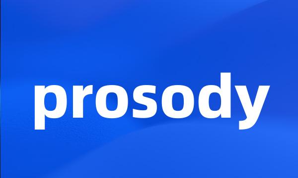 prosody