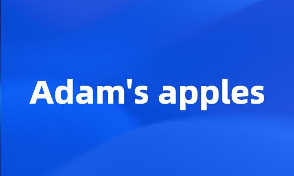 Adam's apples