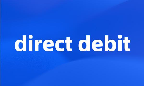 direct debit