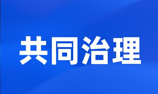 共同治理