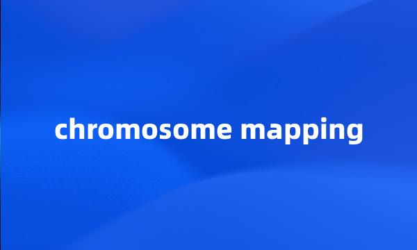 chromosome mapping