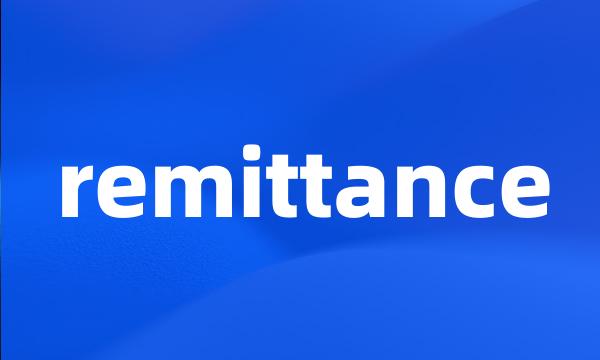 remittance