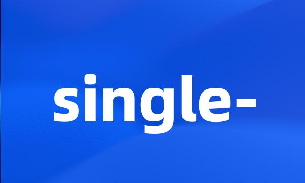 single-