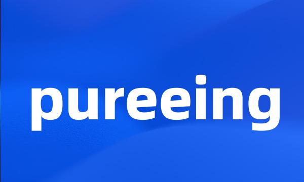 pureeing