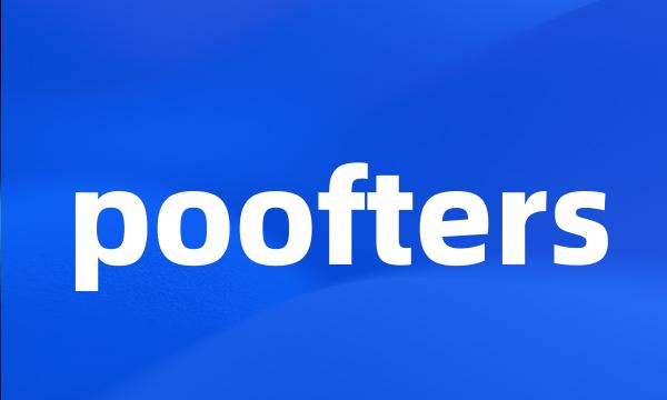 poofters