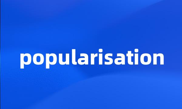 popularisation