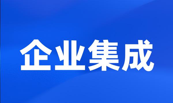 企业集成