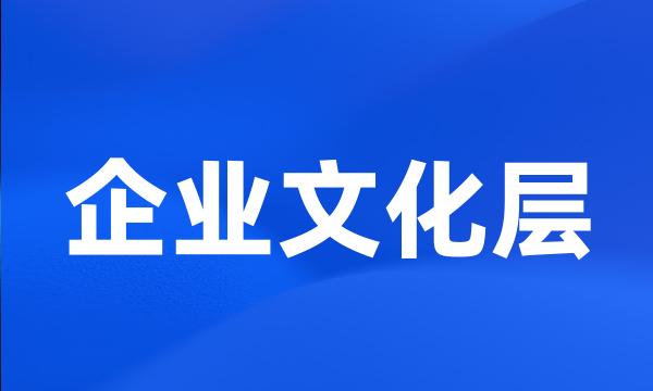 企业文化层